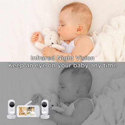 Motorola VM35-2 - Oplaadbare babyfoon met 2 camera's, 2000 mAh