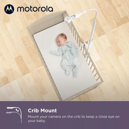 Motorola VM65X - Slimme oplaadbare babyfoon Wi-Fi