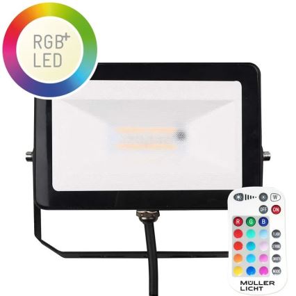 Müller-Licht - LED RGBW Dimbaar buitenshuis Schijnwerper LED/10W/230V IP65 + afstandsbediening