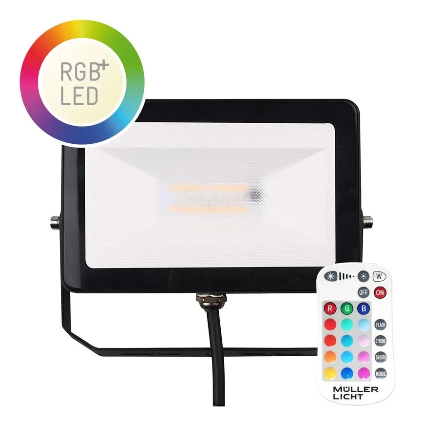 Müller-Licht - LED RGBW Dimbaar buitenshuis Schijnwerper LED/10W/230V IP65 + afstandsbediening
