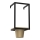 Muur bloempot 38x18 cm goud