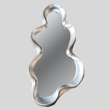 muur spiegel 100x50 cm zilver