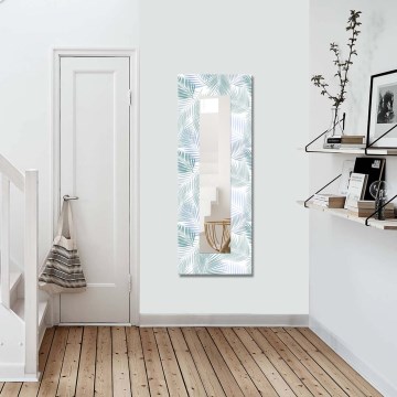 muur spiegel 120x40 cm bladeren