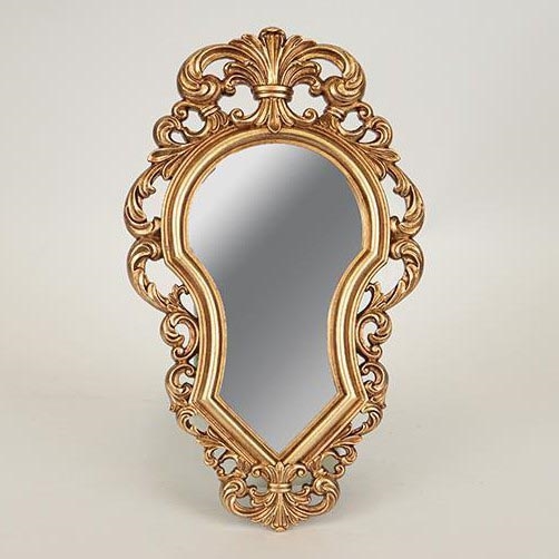 muur spiegel 32,3x19,5 cm goud