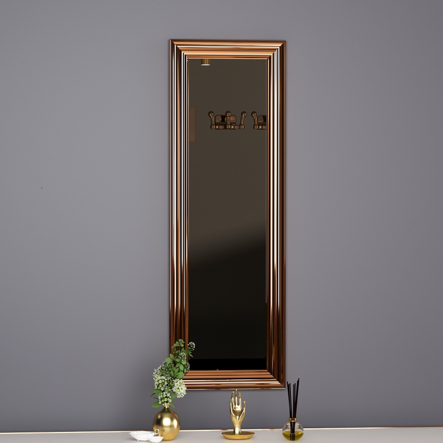 muur spiegel BOSS 90x30 cm brons