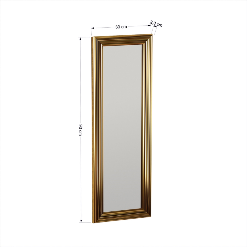 muur spiegel BOSS 90x30 cm goud