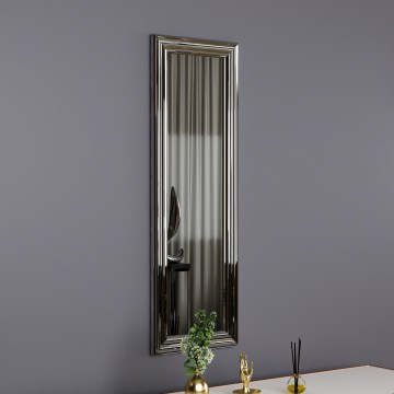 muur spiegel BOSS 90x30 cm zilver