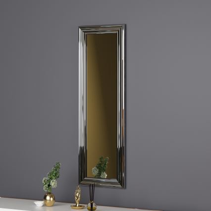 muur spiegel BOSS 90x30 cm zilver