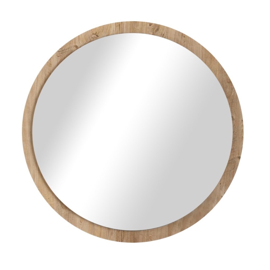 muur spiegel diameter 45 cm grenen atlantic