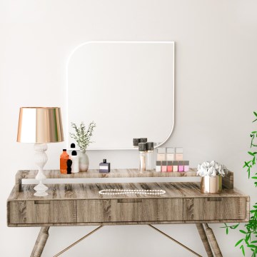 muur spiegel KAPPA 62x62 cm wit