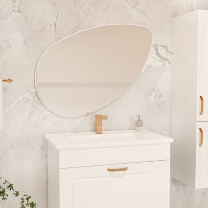 muur spiegel LUCAS 101,5x59,8 cm wit