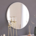 muur spiegel OZZE diameter 60 cm wit