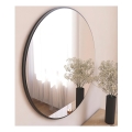 muur spiegel OZZE diameter 60 cm zwart