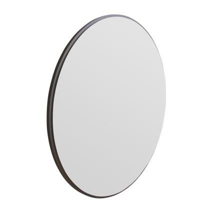 muur spiegel OZZE diameter 60 cm zwart