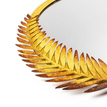 muur spiegel PALM 59x57 cm goud