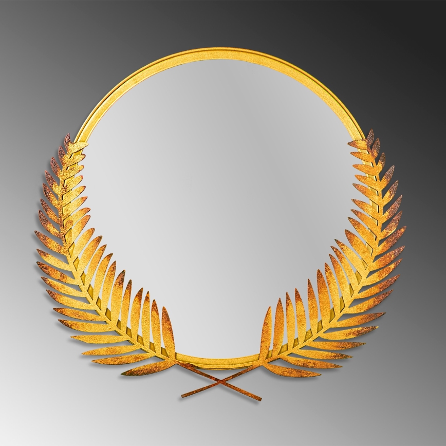 muur spiegel PALM 59x57 cm goud