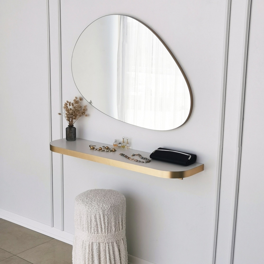 muur spiegel PORP 60x90 cm goud
