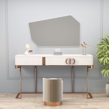 muur spiegel TARZ 49x86 cm wit