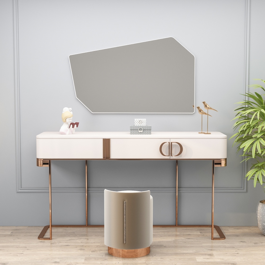 muur spiegel TARZ 49x86 cm wit