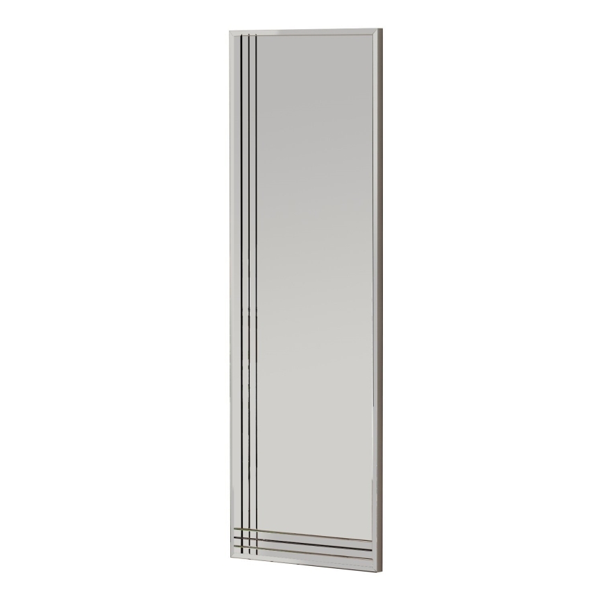 muur spiegel TRIO 120x40 cm glanzend chroom