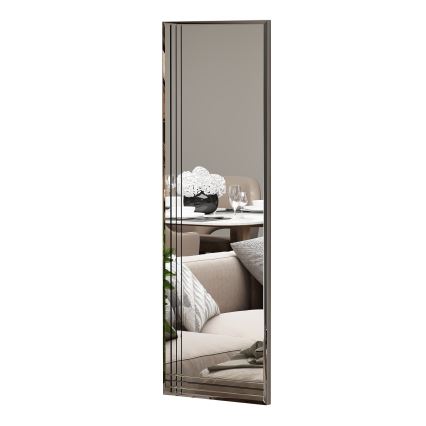 muur spiegel TRIO 120x40 cm glanzend chroom