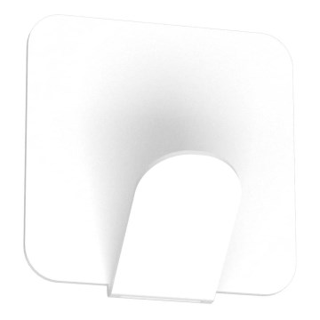 Muurhaak 4x4 cm wit