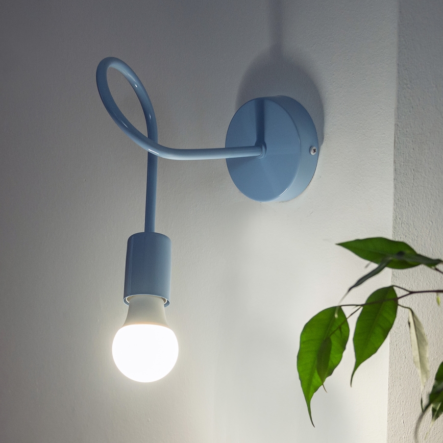 Muurlamp OXFORD 1xE27/15W/230V blauw