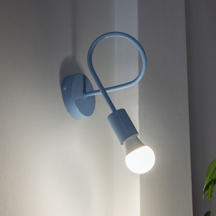 Muurlamp OXFORD 1xE27/15W/230V blauw