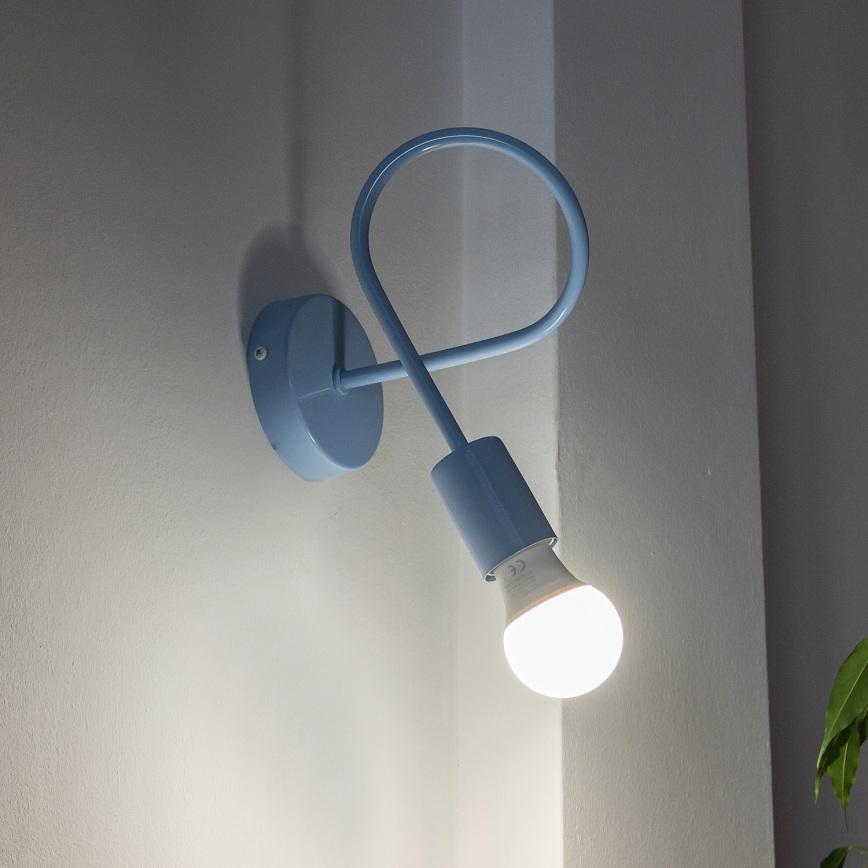 Muurlamp OXFORD 1xE27/15W/230V blauw