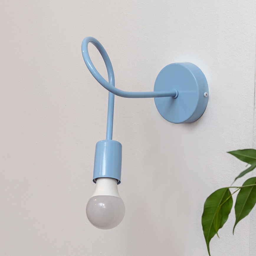 Muurlamp OXFORD 1xE27/15W/230V blauw