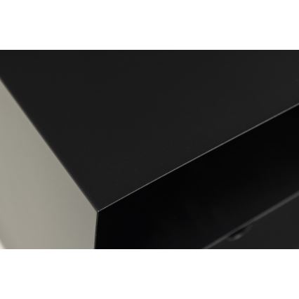 Nachtkastje BEKIM met mogelijkheid tot wandmontage, zwart