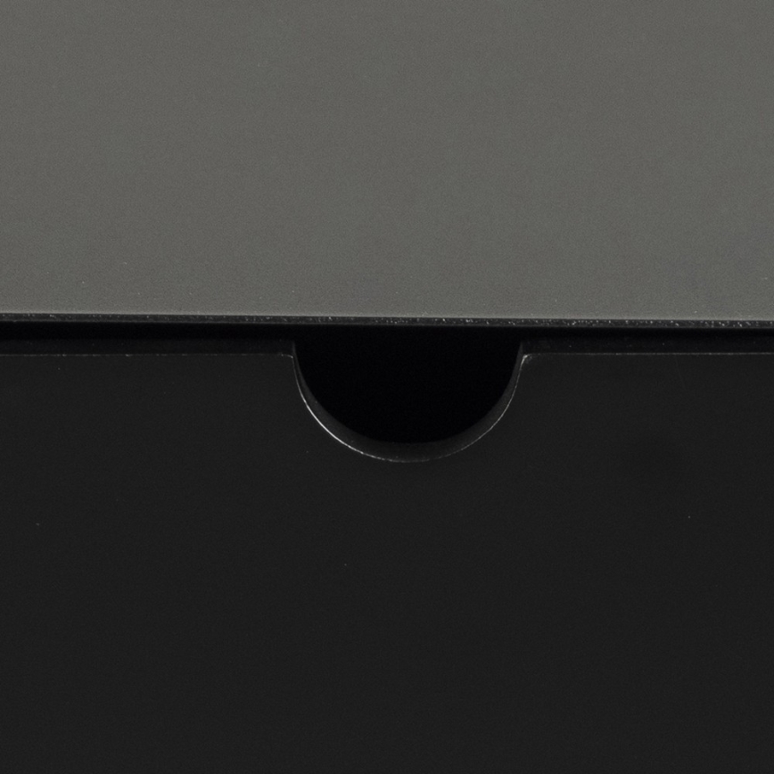 Nachtkastje BEKIM met mogelijkheid tot wandmontage, zwart