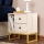 Nachtkastje GLIMMER 50x45,2 cm beige/goud