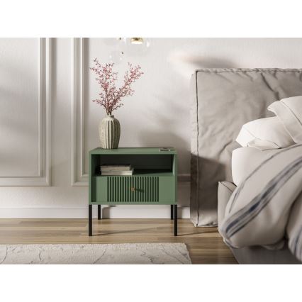 Nachtkastje LUE groen/zwart