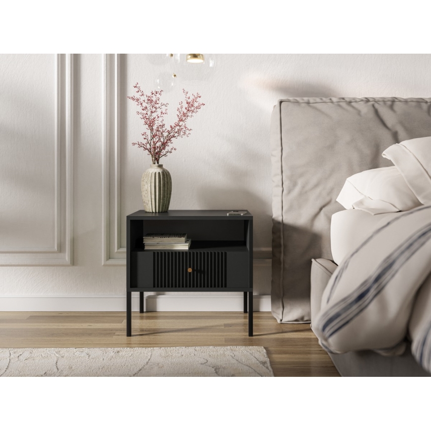 Nachtkastje LUE zwart