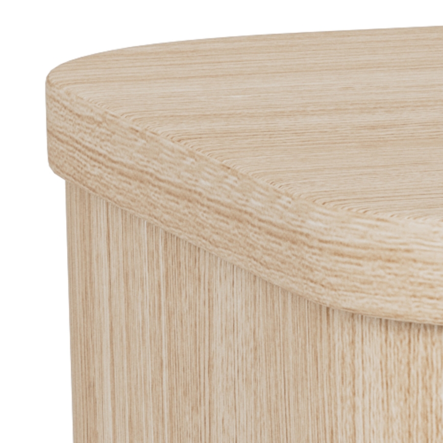 Nachtkastje MADERA 46x30 cm wit eiken