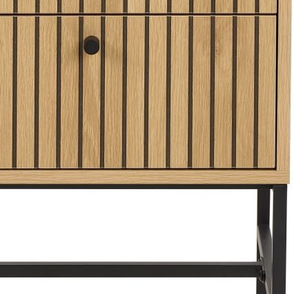 Nachtkastje met lades OLIVIA eiken