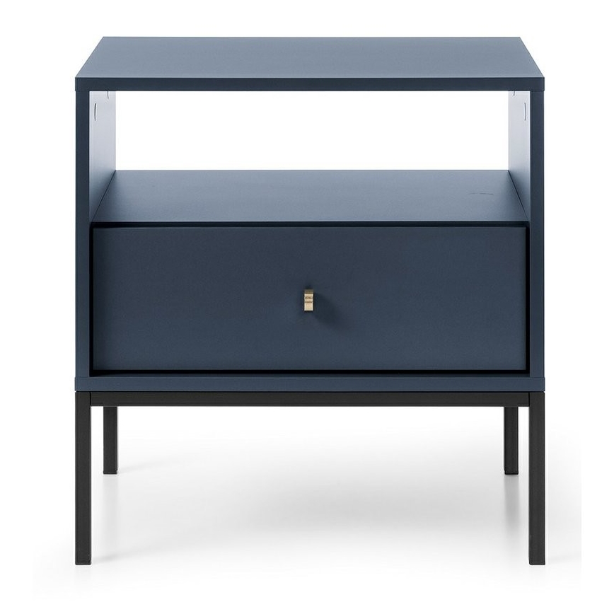 Nachtkastje MONO 56x54 cm blauw