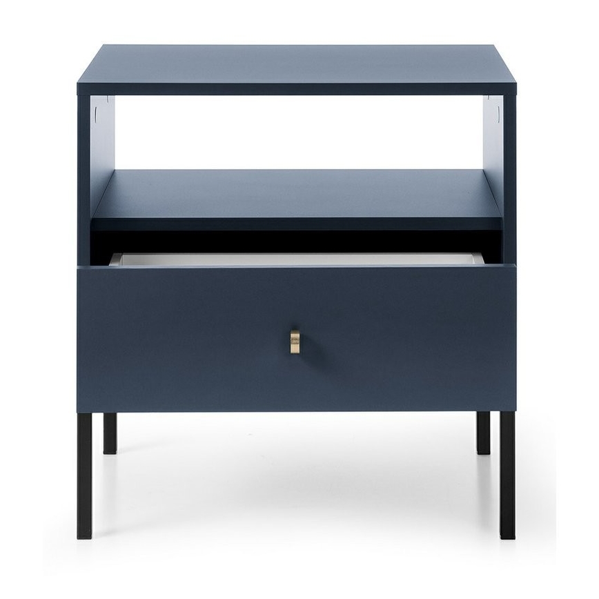 Nachtkastje MONO 56x54 cm blauw