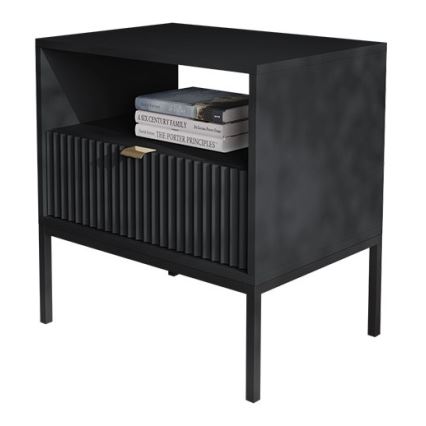 Nachtkastje NOVA 56x54 cm zwart