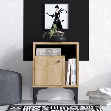 Nachtkastje NUNO 55x40 cm saffier eiken
