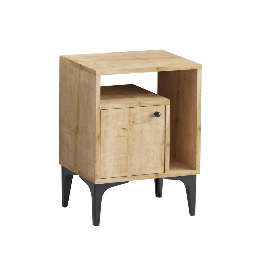 Nachtkastje NUNO 55x40 cm saffier eiken
