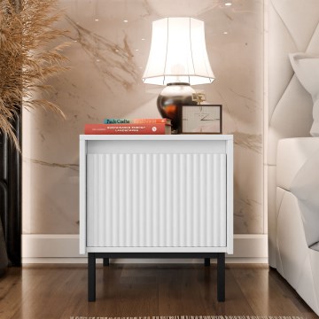 Nachtkastje OZMI 50x45 cm wit