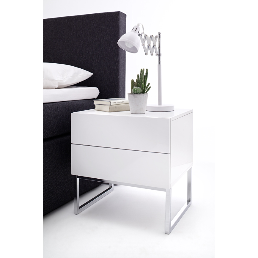 Nachtkastje ROCKY wit