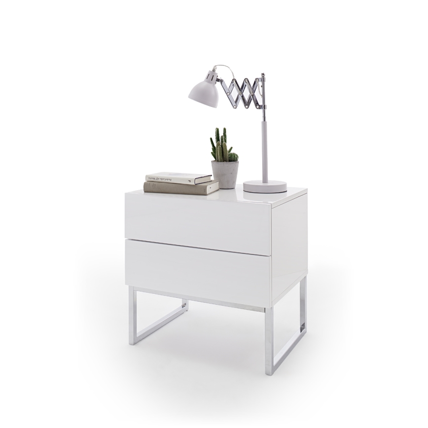 Nachtkastje ROCKY wit