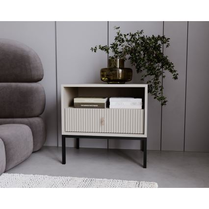 Nachtkastje SUE beige/kasjmier