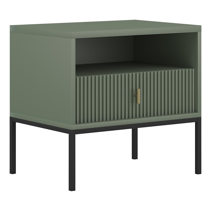 Nachtkastje SUE groen/zwart