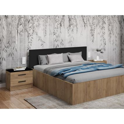 Nachtkastje TOD eiken craft/zwart