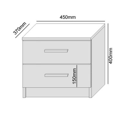 Nachtkastje TOD eiken Wotan