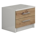 Nachtkastje TOD wit/artisan eiken